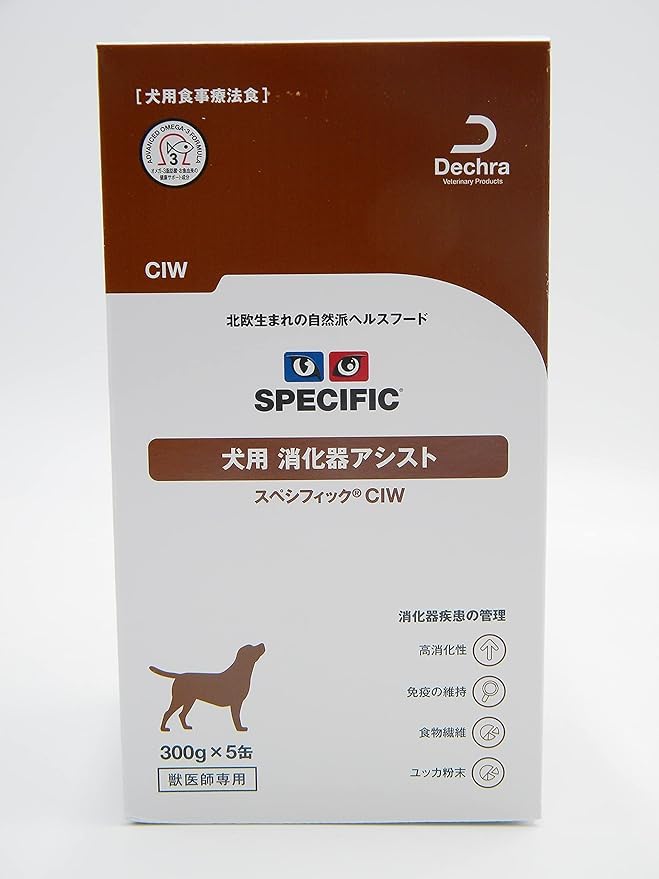 SPECIFIC 犬用消化器系アシスト CIW 5箱セット Amazon.co.jp: スペシフィック 犬用 消化器アシスト CIW 300g×5