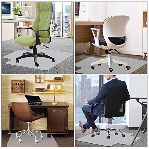 image for AiBOB Chair Mat for Low Pile Carpet, 53 X 45 inches, Flat Without Curl