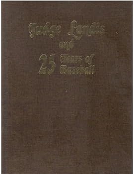 Hardcover Judge Landis and 25 years of baseball, Book