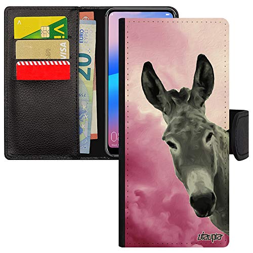 Coque Samsung Note 20 Ultra Rabat Simili Cuir Rose Motif Ane Protection Caoutchouc