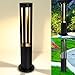 Produktbild Kingwei LED Wegeleuchten Außen 12W, Gartenleuchte Warmweiß 3000K, Aussenleuchte IP65 Stehlampe, Pollerleuchte 60CM, Wegbeleuchtung für GartenSchwarz