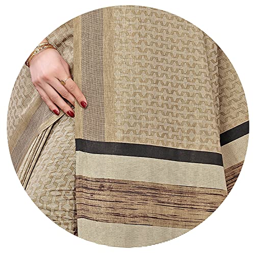 Image of MIRCHI FASHION Women's Art Silk Printed Saree with Blouse Piece