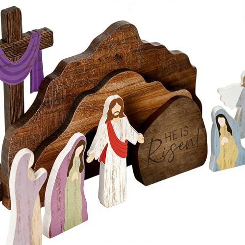 Crèche en bois rustique : une scène d'exception faite pour sublimer vos fêtes - 8