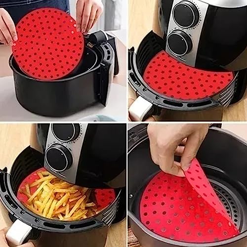 Protetor Tapete Universal de Silicone Lorben para Fritadeira Airfryer 22,5 cm Lavável Reutilizável G
