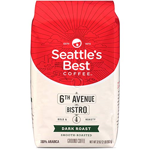Seattle's Best 6th Avenue Bistro Level 4 Medium Dark Roast Coffee 3Pack (2 LB Each )