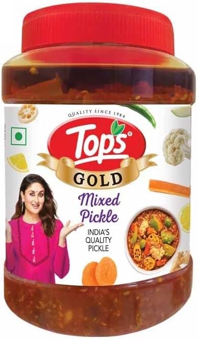 Gold Mixed Pickle- 900 gm | Perfect blend of nine Farm-Fresh seasonal vegetables and healthy mustard oil prepared from finest mustard seeds.