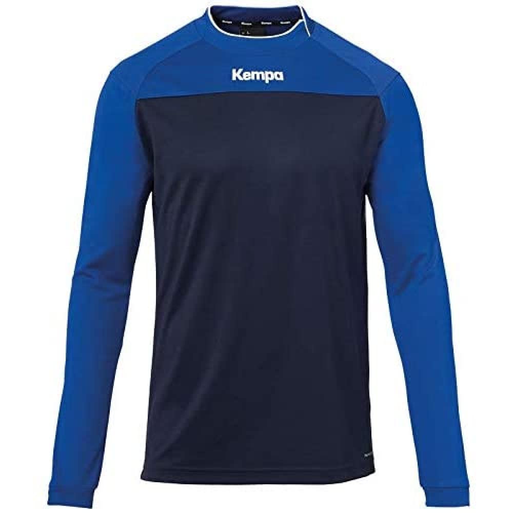 Kempa Prime Long Sleeve Shirt Children's Long-Sleeved Shirt - Navy/Royal, Small