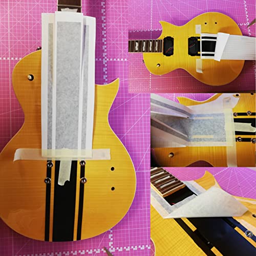 Wide Custom Racing Stripe Decal Stickers for Guitars & Basses. Colour Options Available (White) - Image 3