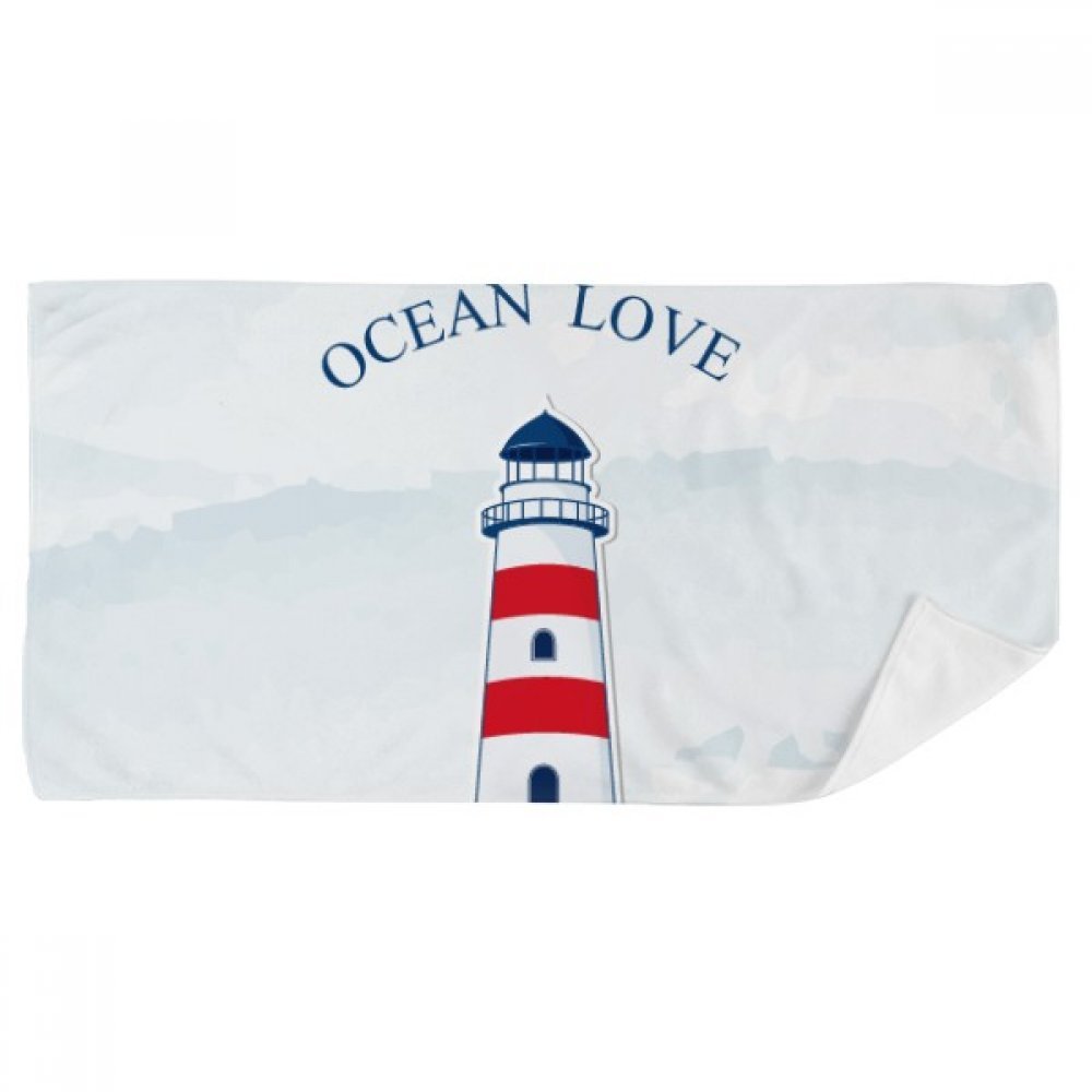 Serviette de bain doux gant de toilette multicolore océan mer