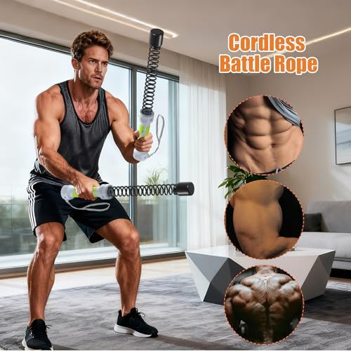 Cuerdas de batalla inalámbricas para entrenamiento sin espacio y con peso 3