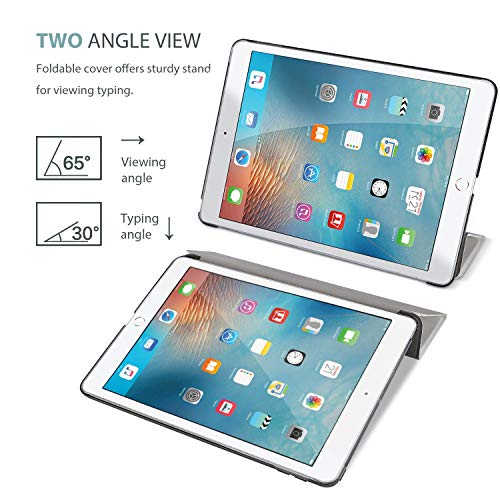 Image of ProCase Smart Case for iPad 9.7 Inch iPad 6th /5th Generation 2018 2017(Model: A1893 A1954 A1822 A1823), Ultra Slim Lightweight Stand Cover with Translucent Frosted Back-Whitemarble