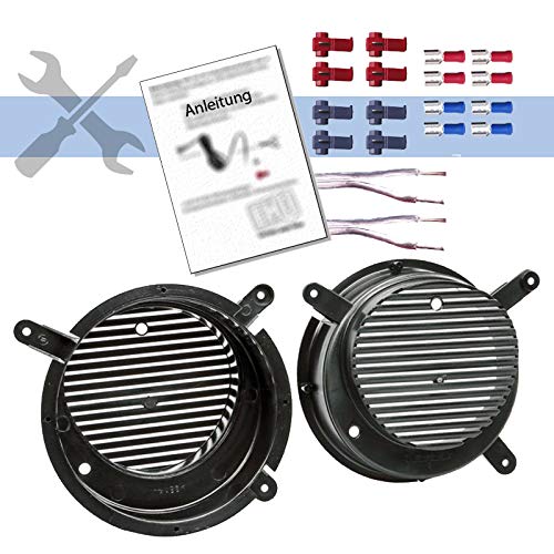 Hertz Uno K165 Lautsprecher Set Für Mercedes SLK R170 (1996-2004) - 16,5 Cm, 600W, Inkl. Einbauset & Hochtöner