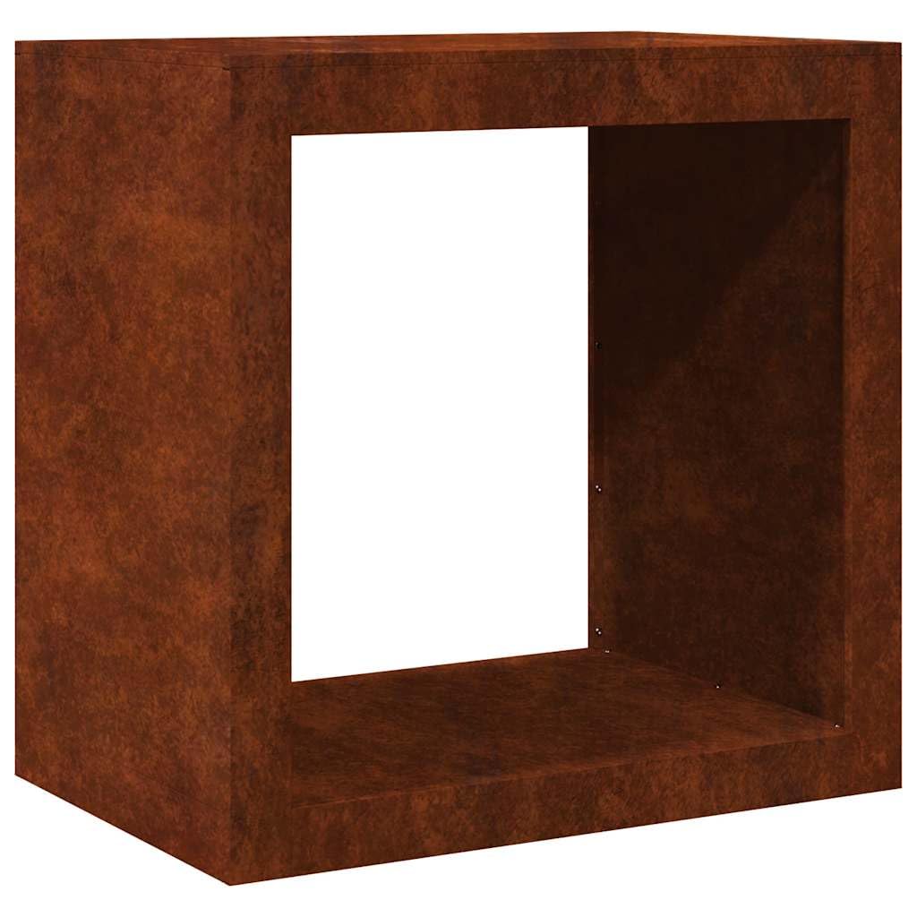Estantería para leña de acero resistente a la intemperie, 60 x 40 x 60 cm, estantería de leña para leña, soporte de almacenamiento y almacenamiento, para interior, salón, terraza, jardín