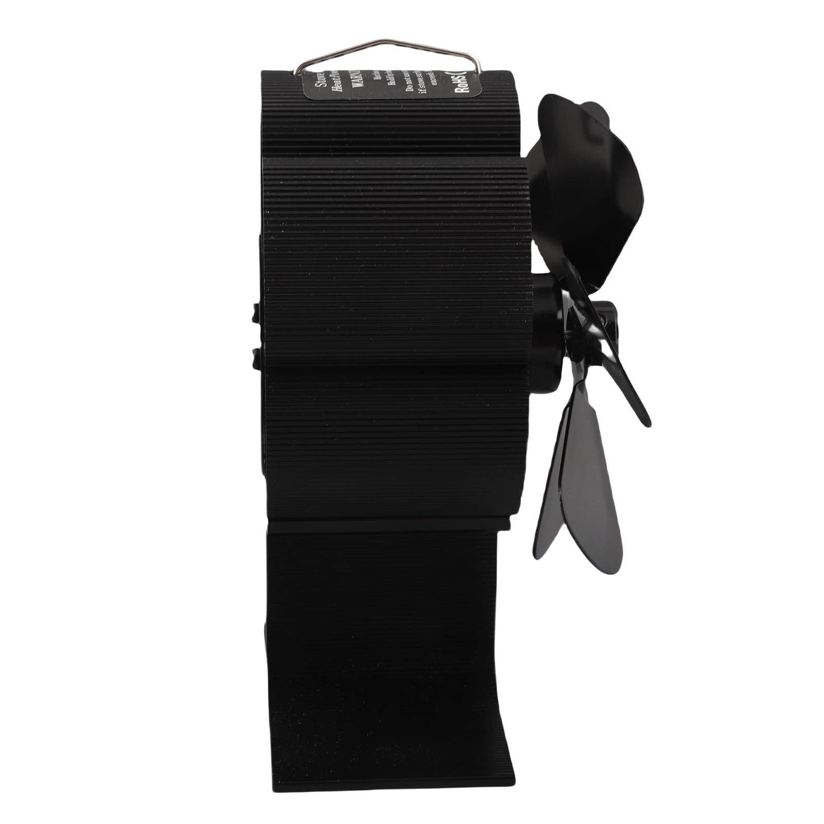 Rengue Ventilatore per Stufa a 6 Pale, Silenzioso e a Risparmio Energetico, in Lega di Alluminio Resistente Al Calore, per Stufe a Legna, Pellet e Gas