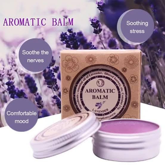 Image of CHERIAM BRAND Aromatic Balm Lavender, Natural Herbal Balm, Moisturizing, SOOTHING13G PACK OF 1 THAILAND PRODUCT