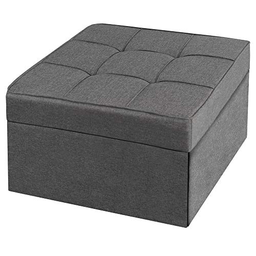 GOOD & GRACIOUS 4 in 1 Ottoman Bed Sleeper Couch, Adjustable Convertible Chair Folding Futon Sofa Bed with Multi-Function for Living Room Bedroom and Small Space, Dark Grey - Thumbnail 5