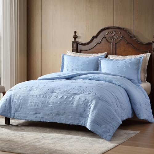Elegante texture goffrata: l'elegante texture in rilievo aggiunge interesse visivo mantenendo una sensazione morbida e lussuosa. È progettato per portare profondità e stile alla tua biancheria da letto.