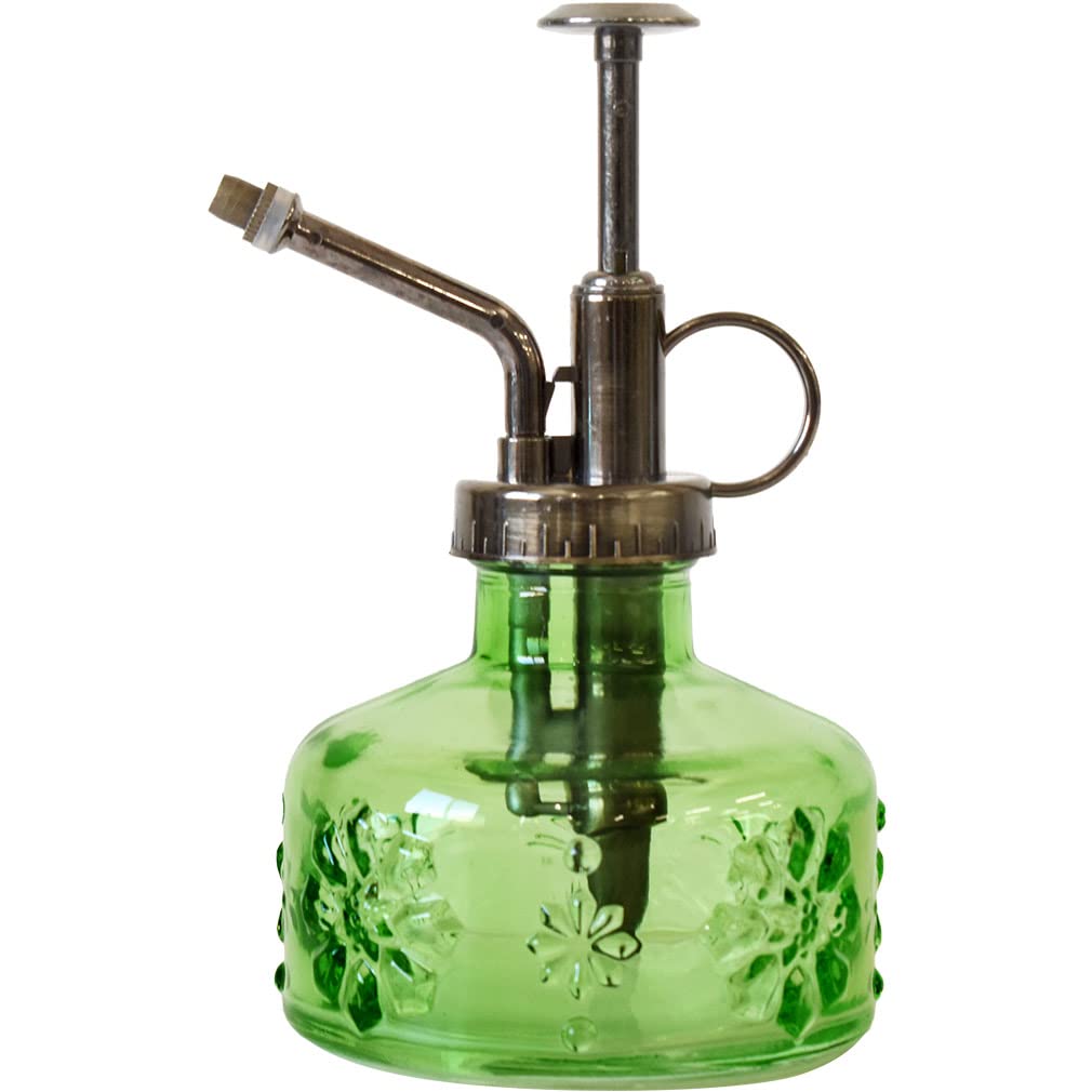 アンティーク　格子柄ガラススプレーボトル Amazon.co.jp: アンティーク調 ガラス霧吹き カラフル レトロ