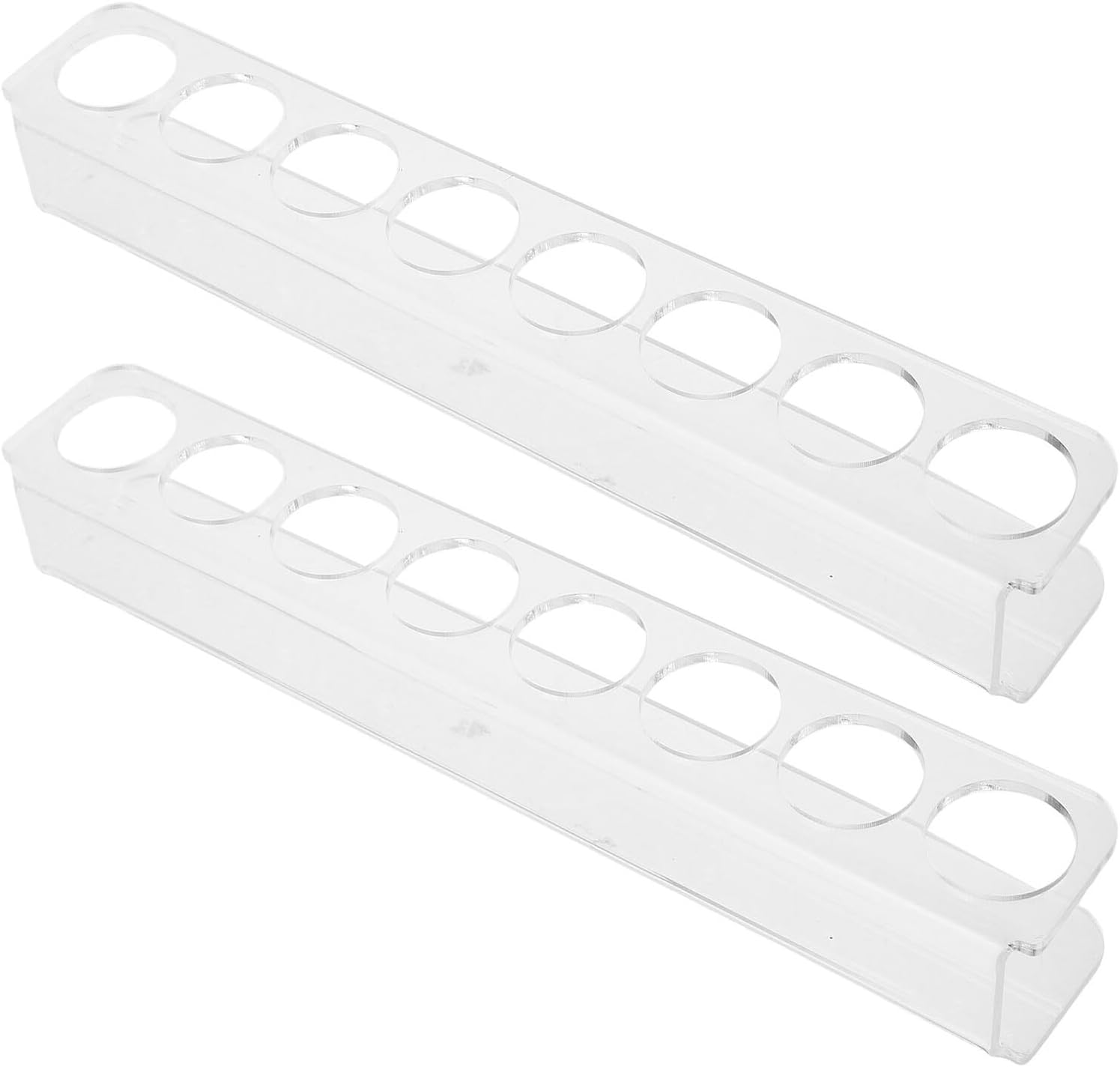 2pcs Acrylic Storage Rack Slots for Vial Holder for Diabetic Vial Case Fridge Use as Peptide Refrigerator Holder Diabetic Fridge Organizer Refrigerator Organizer for Small Bottle
