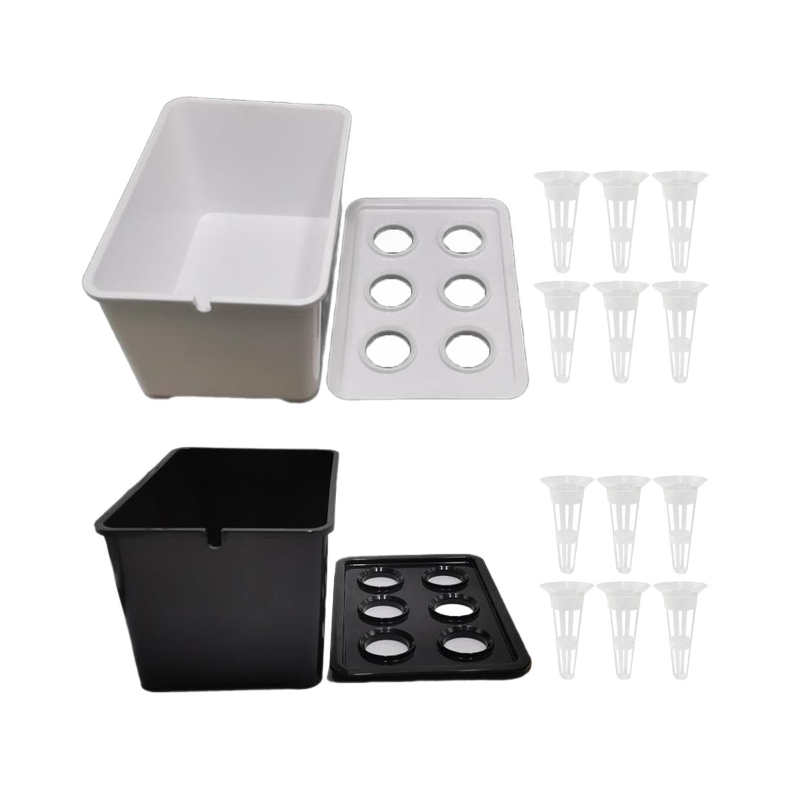 MERISHOPP Hydroponics Growing System Kit Convenient Sturdy for Parterre Garden Balcony White-image-13