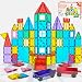 Jasonwell 108pcs Magnetic Blocks Kids Magnetic Tile Building Blocks Set 3D Magnet Bulding Tiles Construction Playboard Magnet Tiles Educational Toys Gift for Toddler Boys Girls 3 4 5 6 7 8 10 Year Old
