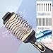 Airstyler 3 in 1, Warmluftbürste Rotierend Set, Airstyler Set mit Föhn,Warmluftbürste, Haartrockner Thermal Brush, Leistungsstarke Föhnbürste Air Styler Rundbürstenföhn Haartrockner (Gold)