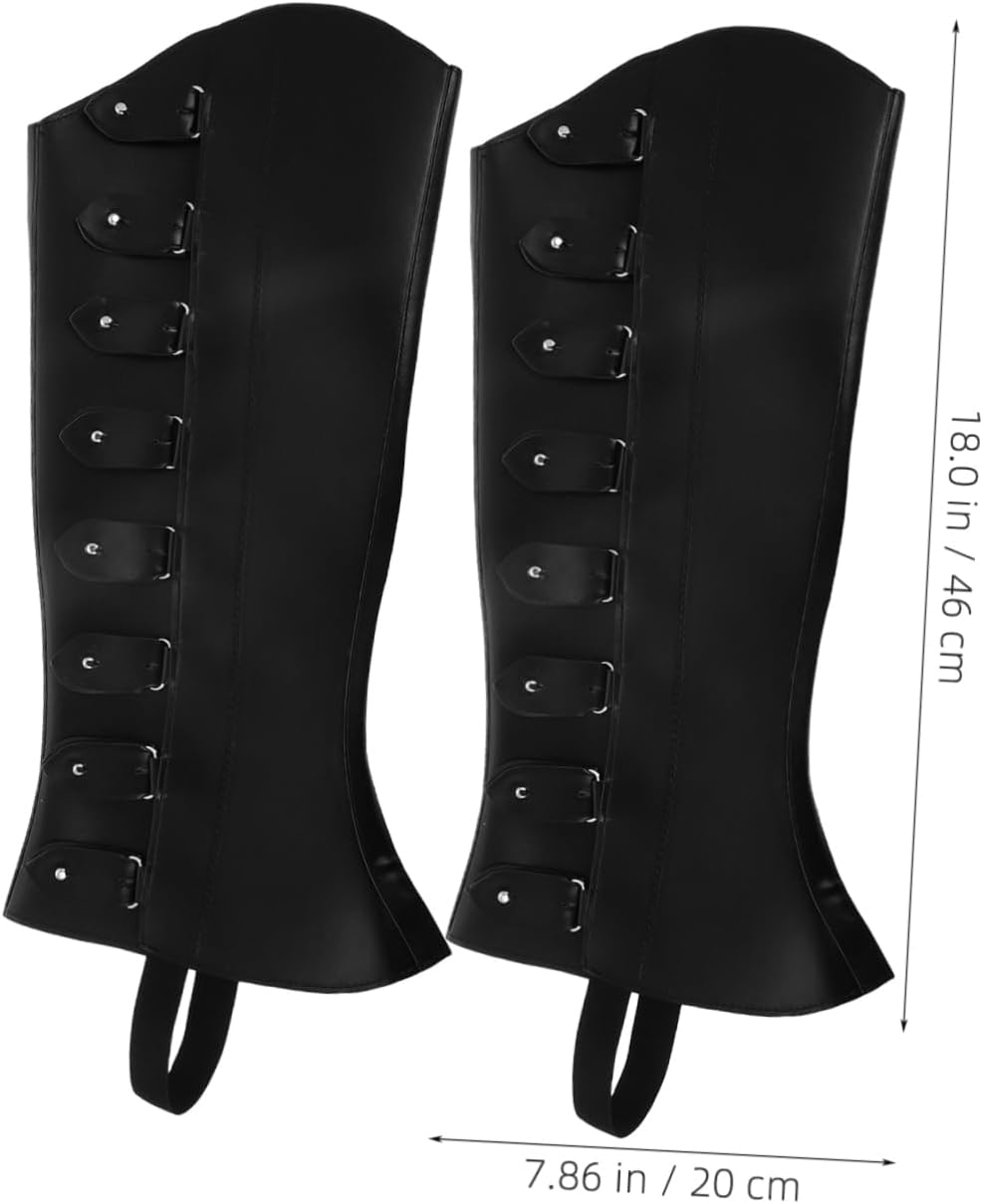 LIFKOME 1pair Adjustable Renaissance Gaiters for Stylish High Leg Boot Versatile Costume Accessory for Themed Parties and Events Enhanced and Comfort