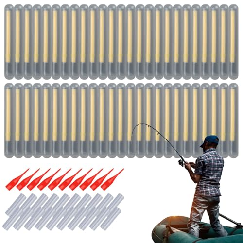 Fishing Rod Fluorescent, Night Fishing Float, Outdoor Glow Floats, Rod Tip Glow Sticks, Fluorescent Fishing Float, Glow Stick Fishing, Glow in Dark Tackle,...