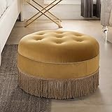 Jennifer Taylor Home Yolanda Ottoman, Gold