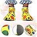 enadoi Unisex Clown Shoes Costume Accessory For Halloween Christmas Parade Carnival Disco Theme Circus Costume Cosplay Outfit (Multicolour, Medium)