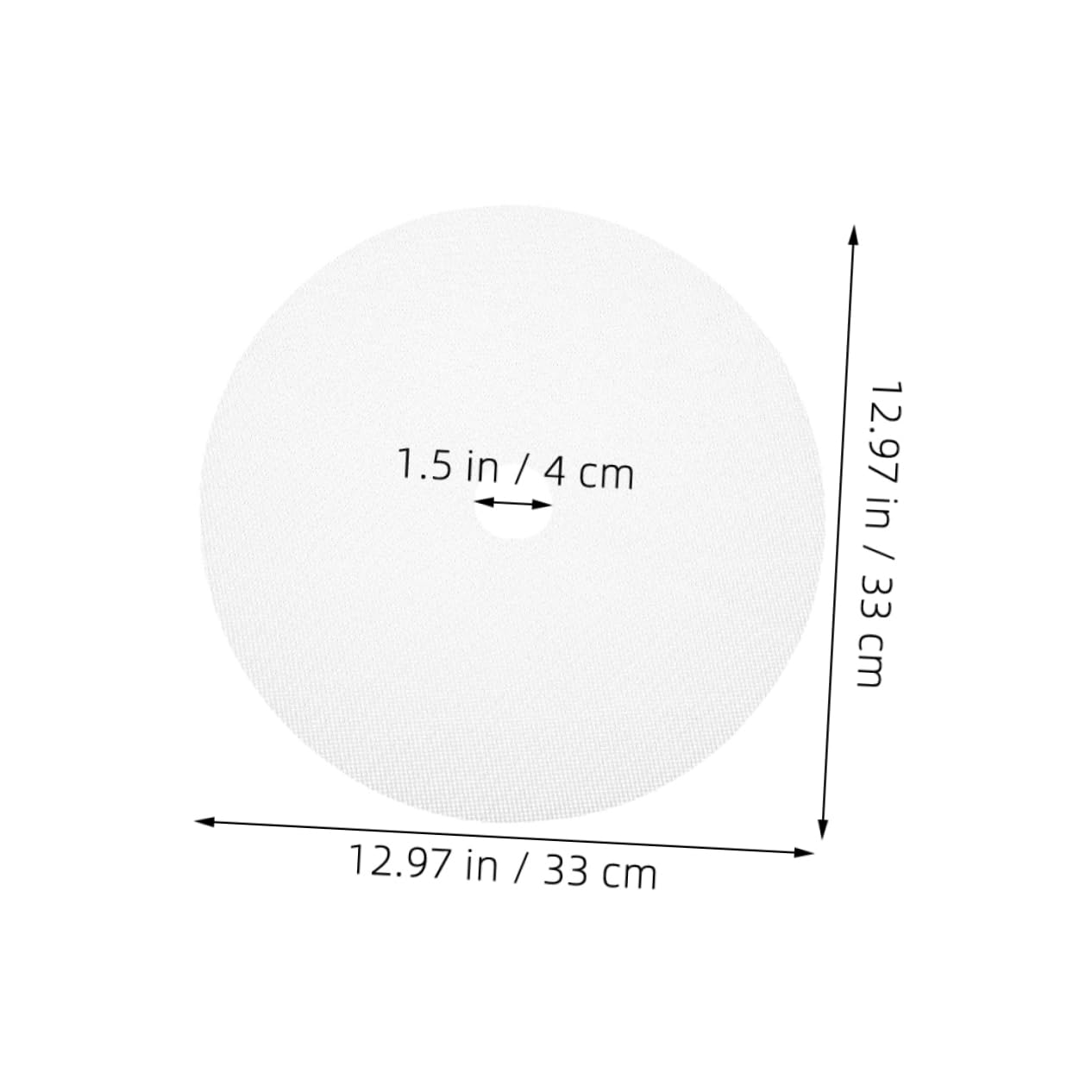 FUNOMOCYA 2pcs Round Silicone Dehydrator Sheets for Food Dryer Non Stick Reusable Mats for Drying Fruits Meats and Vegetables with Center Versatile Dehydrator Liners