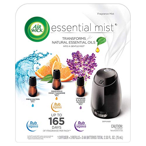 Air Wick Essential Mist Fragrance Oil Diffuser Kit Mist 1+3 Air Freshener Air Wick Essential Mist Fragrance Oil Diffuser Kit Mist 1+3 Air Freshener