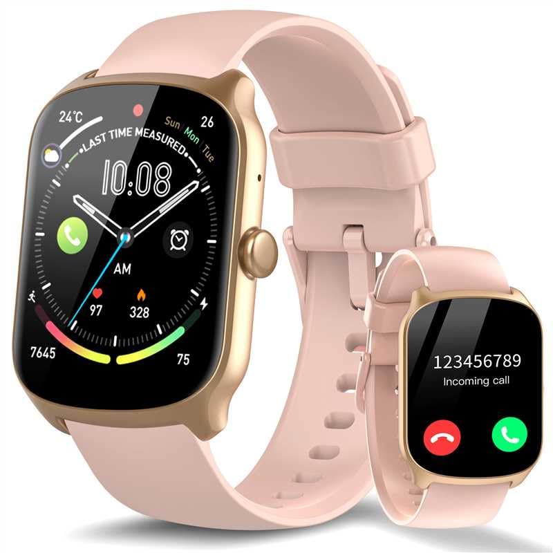 STECEi Smart Watch for Women Answer/Make Calls, 1.95" HD Screen Fitness Watch with Heart Rate/Sleep Monitor/Step Counter, 112 Sport Mode Activity
