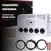 DC 12V Universal Air Conditioner Electric RV Truck Camper A/C Unit 11000 BTU Only Cooling for Motorhome Bus tractor automotive air conditioner Low Noise Fast Cooling High Efficiency