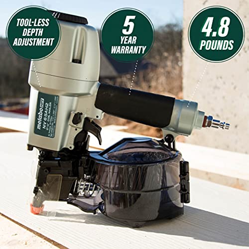 Metabo Hpt NV65AH2 Coil Siding Nailer, 1-1/2 Inch To 2-1/2 Inch Siding Nails thumb #1