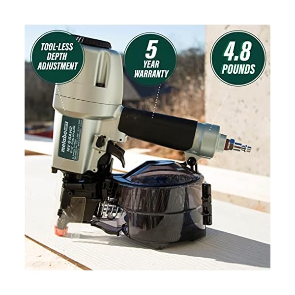 Metabo HPT NV65AH2M 15 Degree 21/2 in. Coil Siding Nailer • The Heavy Equipment Directory
