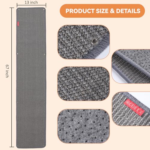 Rascador de pared para gato 66.93x13.38x0.32 pulg miniatura 3