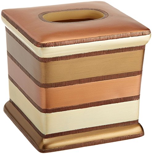 Popular Bath Contempo Tissue Box Luxury Bath Tissue Box Modern Classic Contemporary Decorative Beautiful Designs Stylish Bathroom, Spice
