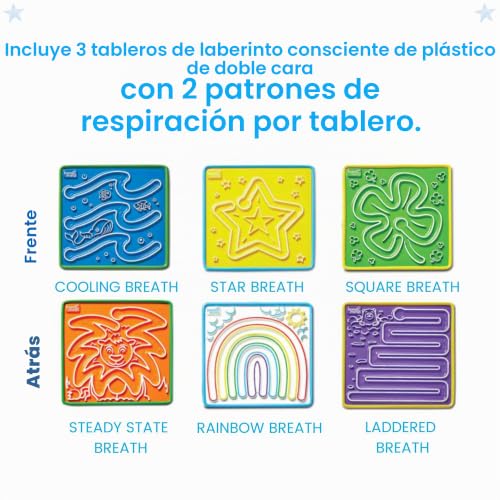 Laberintos calmantes Learning Resources de doble cara con surcos para dedos 2