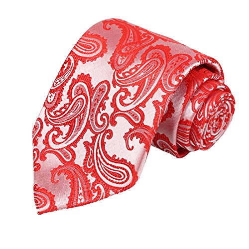 Image of KissTies Mens Paisley Tie And Pocket Square Necktie Sets