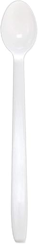 Karat U2205 - Cucharas desechables de soda, 7.5in, color blanco (paquete de 1000)