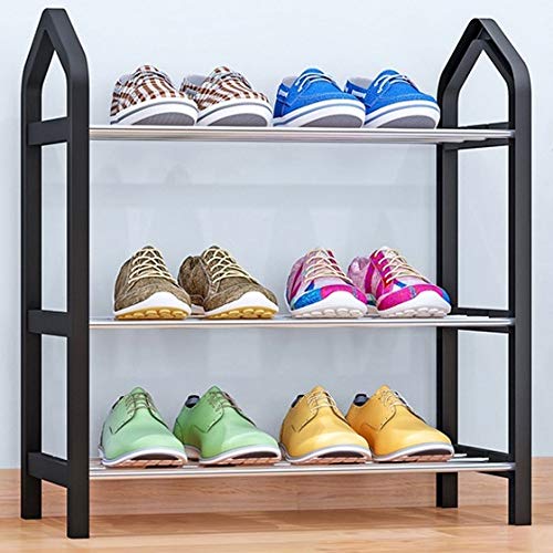 Organizador Minimalista de Zapatos, Tubo de Acero Inoxidable para el hogar, fácil de Instalar, extraíble, superalmacenamiento, Estante para Zapatos