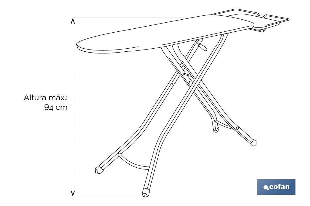 TABLA PLANCHAR 130X47cm MODELO VITTORIA DISEÑO 1