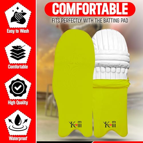 image for KM SPORTS Cricket Batting Pads Covers – Waterproof, Durable & Stretc