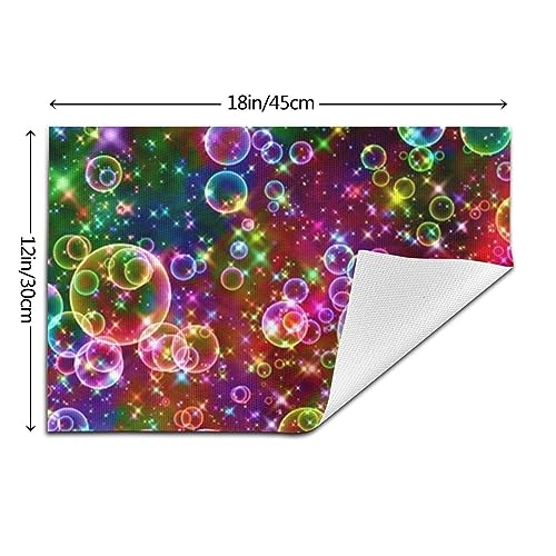 Set de table cuisine anti-chaleur et antidérapant lavable multicolore