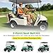 10L0L 3-Point 4 Passenger Seat Belt Bracket Kit for EZGO TXT, Club Car DS & Precedent 2+2 Golf Cart Front and Rear Seat
