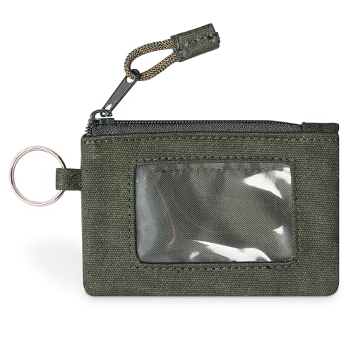 Image of KAVU Stirling Double Sided Slim Cotton Canvas Zip Wallet