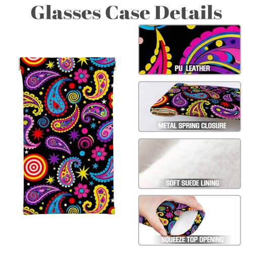 Image of Dragonfly Glasses Case Lightweight Glasses Cases PU Sunglass Organizer Eyeglasses Case Glasses Cases For Men Women