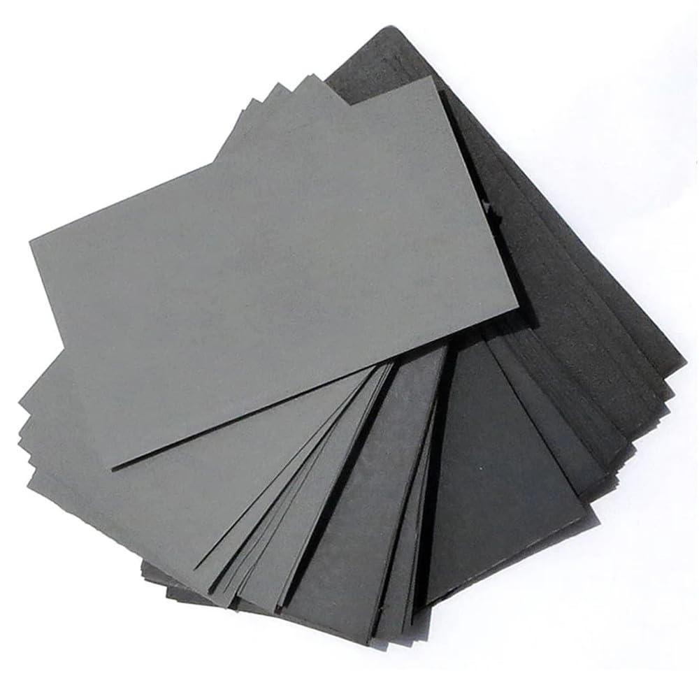 70 piezas de papel de lija húmedo y seco, grano 600/800/1000/1200/1500/2000/2500, hojas abrasivas para madera, muebles, pulido automotriz