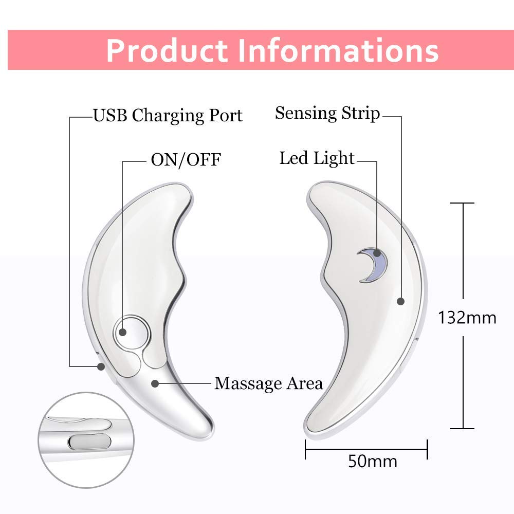 SVIVI Electric Gua Sha Machine V masajeador facial con carga USB (dos modos + 5 posiciones)